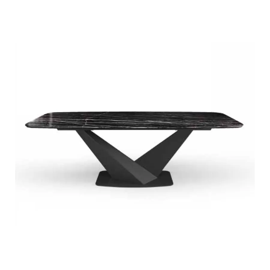 Włoski Stół KRYSTAL CERAMIC TOP THUNDER NIGHT 239 x 75.5 x 110cm / 155TAV.54CE