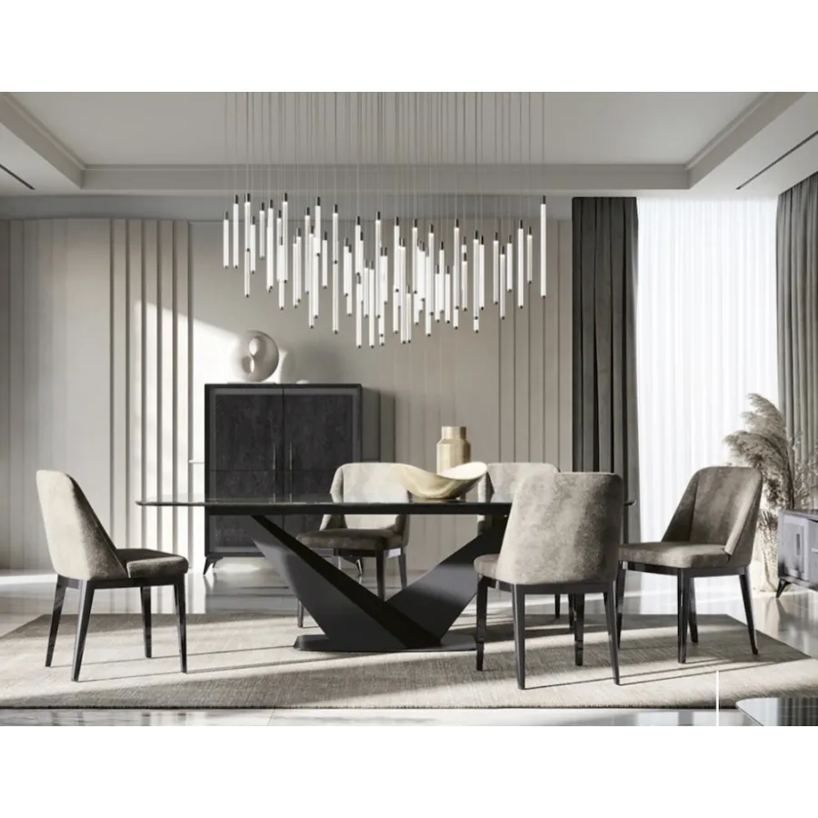 Włoski Stół KRYSTAL CERAMIC TOP TUNDRA 239 x 75.5 x 110cm / 155TAV.30CE