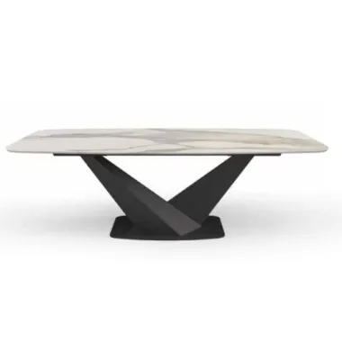 Włoski Stół KRYSTAL CERAMIC TOP ORIGINES ARGENT 239 x 75.5 x 110cm / 155TAV.46CE