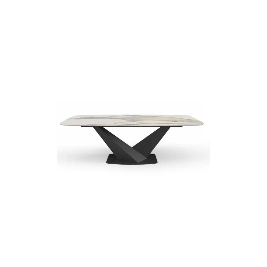 Włoski Stół KRYSTAL CERAMIC TOP ORIGINES ARGENT 239 x 75.5 x 110cm / 155TAV.46CE