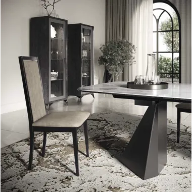 Włoski Stół KRYSTAL CERAMIC TOP CALACATTA GOLD 198 x 75.5 x 100cm / 155TAV.23CE