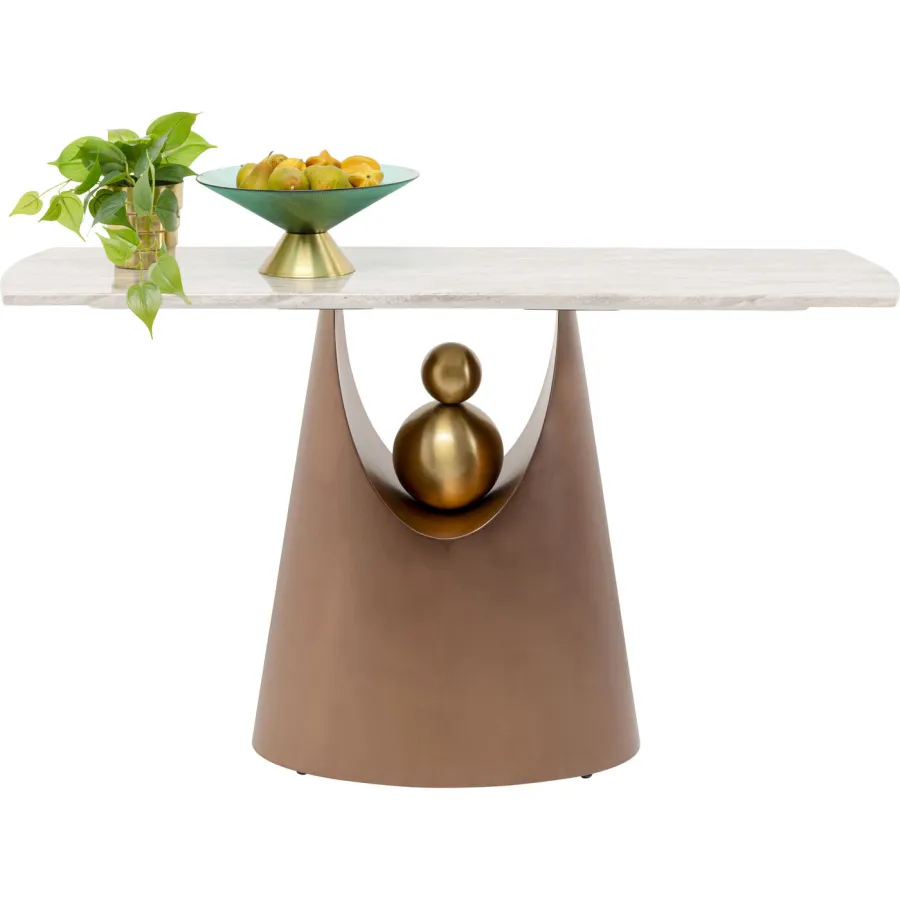 KARE Konsola GERALDO ceramiczny blat 140 x 80 x 45cm / 71637