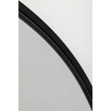 Kare Lustro ścienne STARLET czarne Ø 100 x 8cm / 71007
