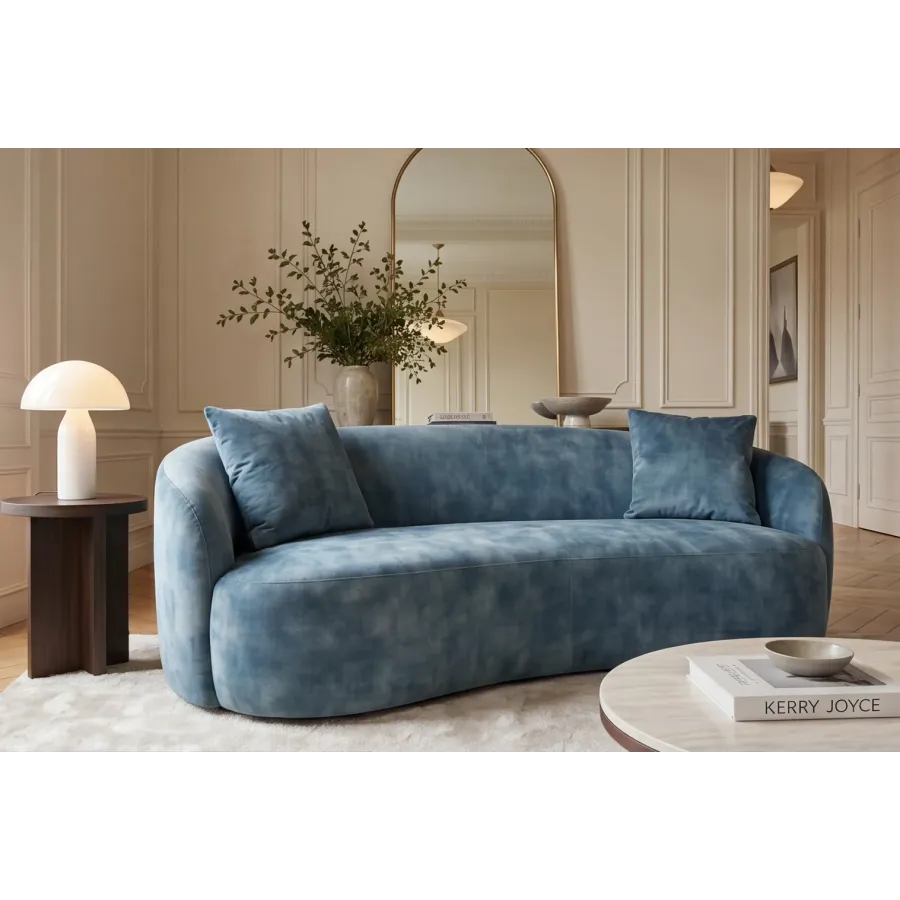 Invicta Sofa ELEMENTAL 2 osobowa petrol aksamit 178 x 67 x 70cm / 48690
