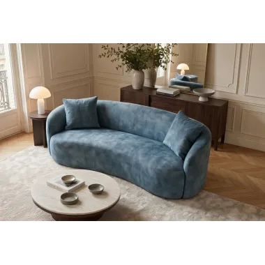 Invicta Sofa ELEMENTAL 2 osobowa petrol aksamit 178 x 67 x 70cm / 48690