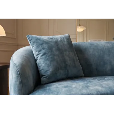 Invicta Sofa ELEMENTAL 2 osobowa petrol aksamit 178 x 67 x 70cm / 48690