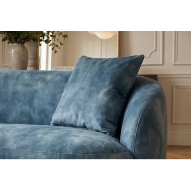 Invicta Sofa ELEMENTAL 2 osobowa petrol aksamit 178 x 67 x 70cm / 48690