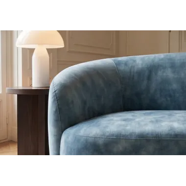Invicta Sofa ELEMENTAL 2 osobowa petrol aksamit 178 x 67 x 70cm / 48690