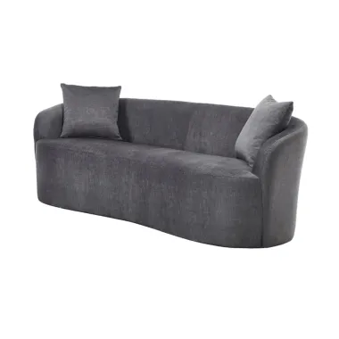 Invicta Sofa ELEMENTAL 2 osobowa grafitowy aksamit 178 x 67 x 70cm / 48881