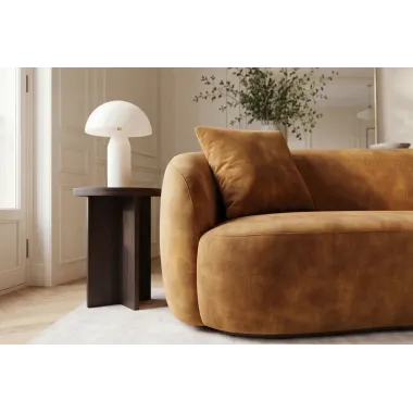Invicta Sofa ELEMENTAL 2 osobowa musztardowo żółty aksamit 178 x 67 x 70cm / 48689