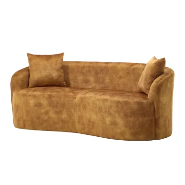 Invicta Sofa ELEMENTAL 2 osobowa musztardowo żółty aksamit 178 x 67 x 70cm / 48689