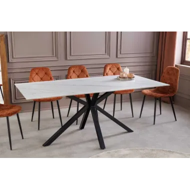 Invicta Stół ceramiczny GALAXIE optyka marmuru 180 x 77 x 90cm / 46898