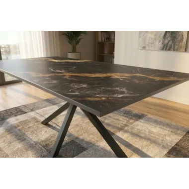 Invicta Stół ceramiczny GALAXIE optyka marmuru 180 x 77 x 90cm / 46896