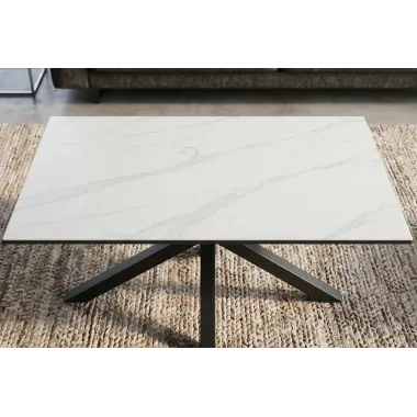 Invicta Stolik ceramiczny GALAXIE optyka białego marmuru 100 x 45 x 60cm / 46904