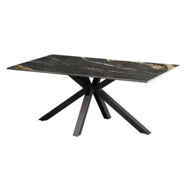 Invicta Stolik ceramiczny GALAXIE optyka czarny marmuru 100 x 45 x 60cm / 46902