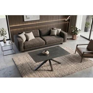Invicta Stolik ceramiczny GALAXIE optyka szarego marmuru 100 x 45 x 60cm / 46903