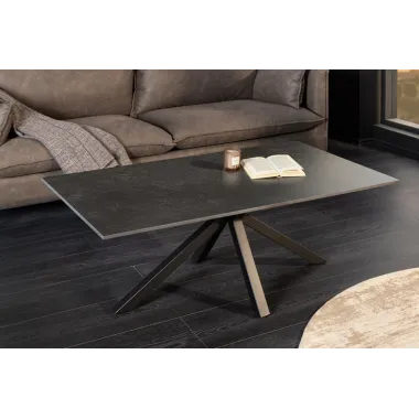 Invicta Stolik ceramiczny GALAXIE optyka szarego marmuru 100 x 45 x 60cm / 46903