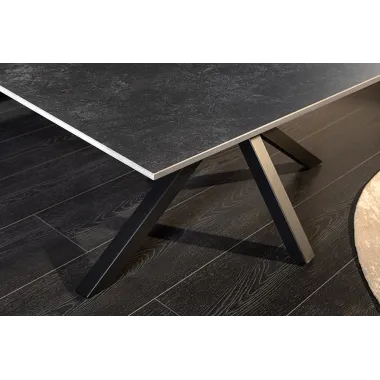 Invicta Stolik ceramiczny GALAXIE optyka szarego marmuru 100 x 45 x 60cm / 46903