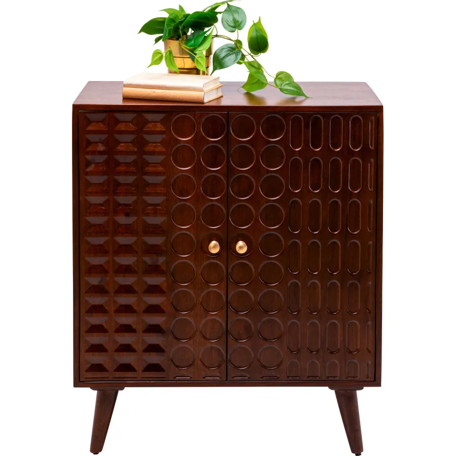 Kare Komoda SPICE 2 drzwiowa brązowe mango 75 x 92 x 40cm / 71800