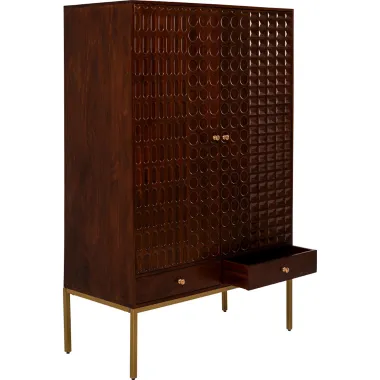 Kare Szafa SPICE 2 drzwiowa brązowe mango 115 x 180 x 54cm / 71802