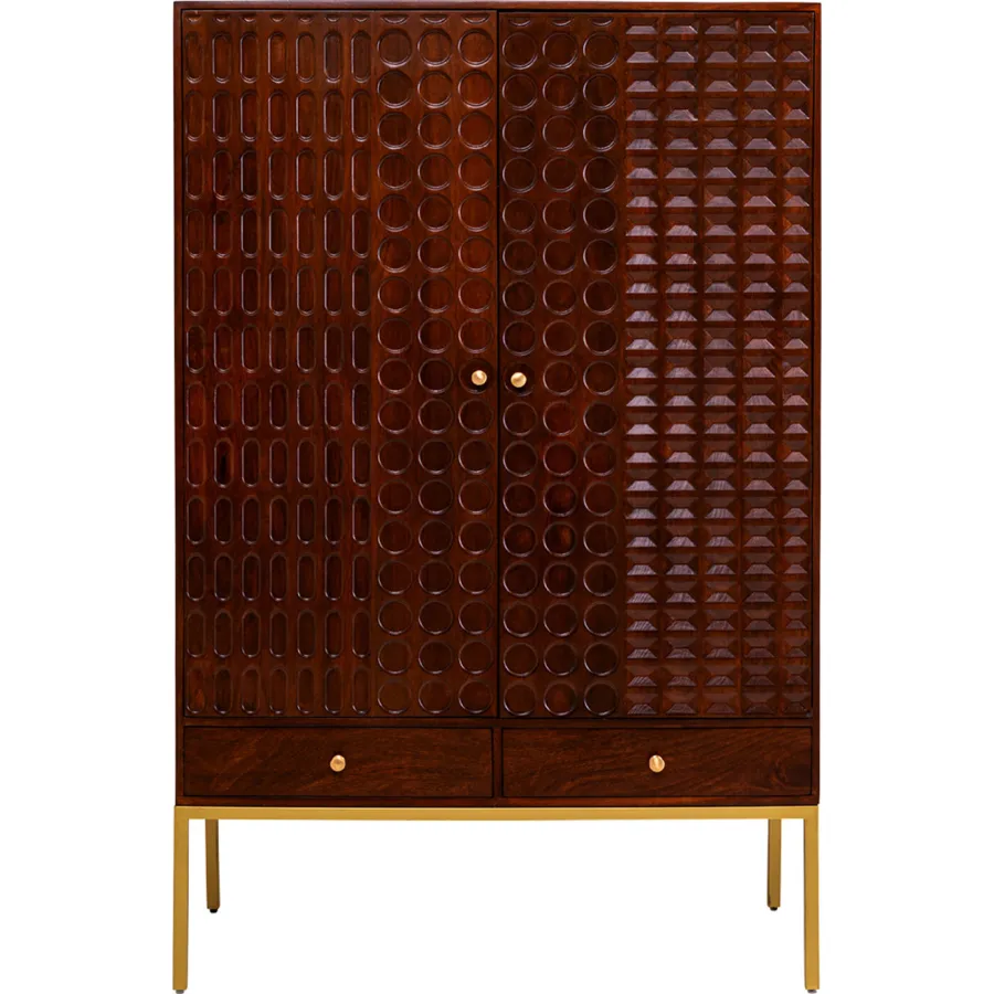 Kare Szafa SPICE 2 drzwiowa brązowe mango 115 x 180 x 54cm / 71802