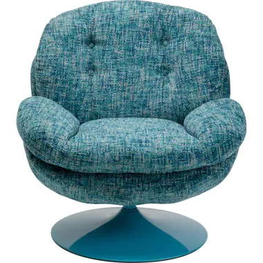 Kare Fotel COSY obrotowy 360° niebieski 82 x 86 x 85cm / 70679