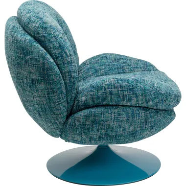 Kare Fotel COSY obrotowy 360° niebieski 82 x 86 x 85cm / 70679