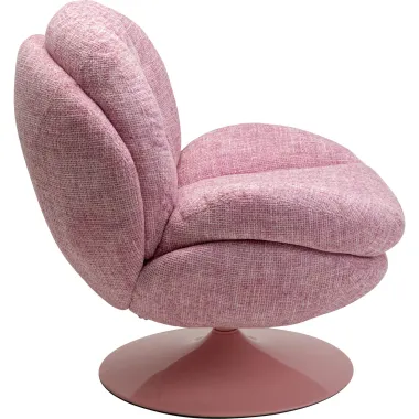 Kare Fotel COSY obrotowy 360° różowy 82 x 86 x 85cm / 70669