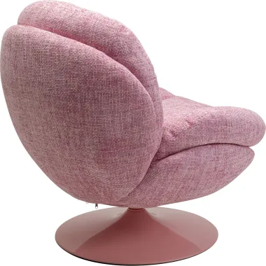 Kare Fotel COSY obrotowy 360° różowy 82 x 86 x 85cm / 70669