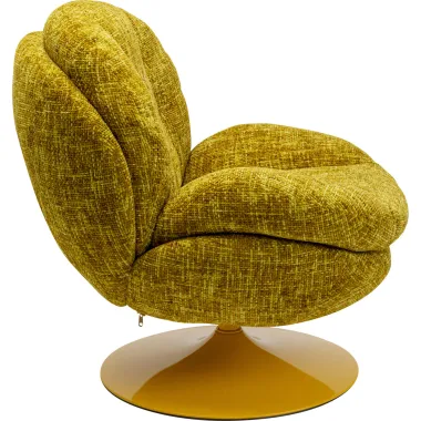 Kare Fotel COSY obrotowy 360° żółty 82 x 86 x 85cm / 70678