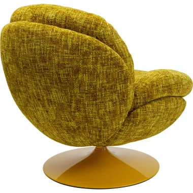 Kare Fotel COSY obrotowy 360° żółty 82 x 86 x 85cm / 70678