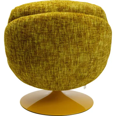 Kare Fotel COSY obrotowy 360° żółty 82 x 86 x 85cm / 70678