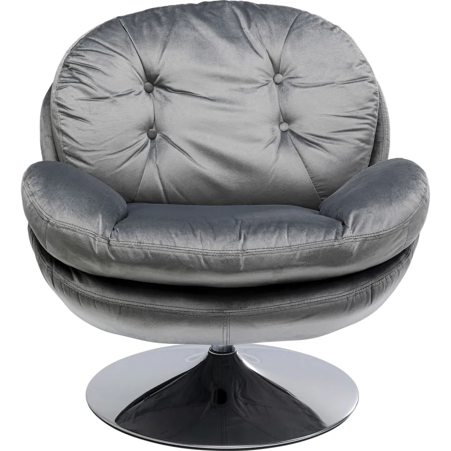Kare Fotel COSY obrotowy 360° szary 82 x 86 x 85cm / 85527