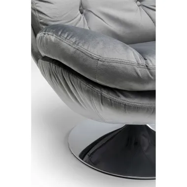 Kare Fotel COSY obrotowy 360° szary 82 x 86 x 85cm / 85527