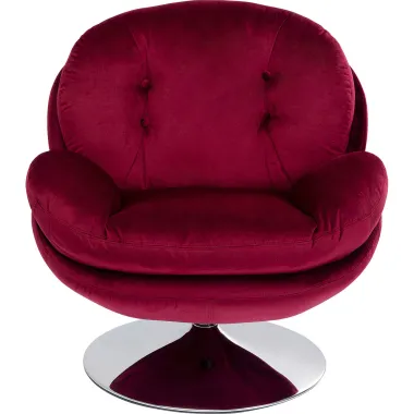 Kare Fotel COSY obrotowy 360° jagodowy 82 x 86 x 85cm / 85664
