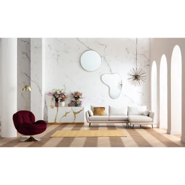 Kare Fotel COSY obrotowy 360° jagodowy 82 x 86 x 85cm / 85664