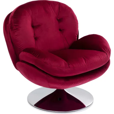 Kare Fotel COSY obrotowy 360° jagodowy 82 x 86 x 85cm / 85664
