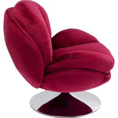 Kare Fotel COSY obrotowy 360° jagodowy 82 x 86 x 85cm / 85664