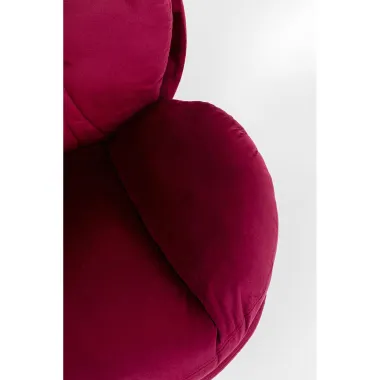 Kare Fotel COSY obrotowy 360° jagodowy 82 x 86 x 85cm / 85664