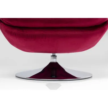 Kare Fotel COSY obrotowy 360° jagodowy 82 x 86 x 85cm / 85664
