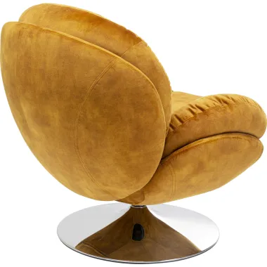 Kare Fotel COSY obrotowy 360° musztardowo żółty 80,7 x 83,8 x 83,7cm / 85528