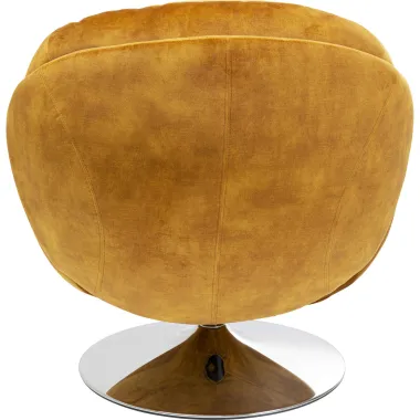 Kare Fotel COSY obrotowy 360° musztardowo żółty 80,7 x 83,8 x 83,7cm / 85528