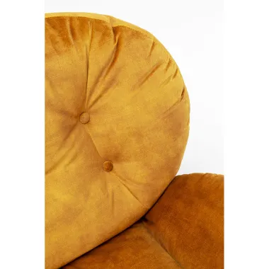 Kare Fotel COSY obrotowy 360° musztardowo żółty 80,7 x 83,8 x 83,7cm / 85528