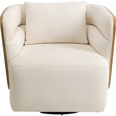 Kare Fotel tapicerowany MARC obrotowy 360° beżowy 76 x 67 x 73cm / 71414