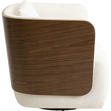 Kare Fotel tapicerowany MARC obrotowy 360° beżowy 76 x 67 x 73cm / 71414