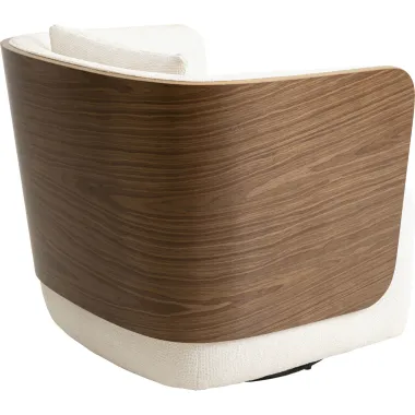 Kare Fotel tapicerowany MARC obrotowy 360° beżowy 76 x 67 x 73cm / 71414