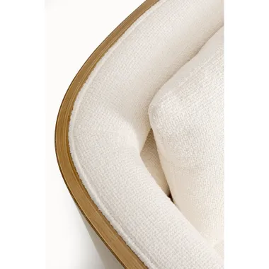 Kare Fotel tapicerowany MARC obrotowy 360° beżowy 76 x 67 x 73cm / 71414