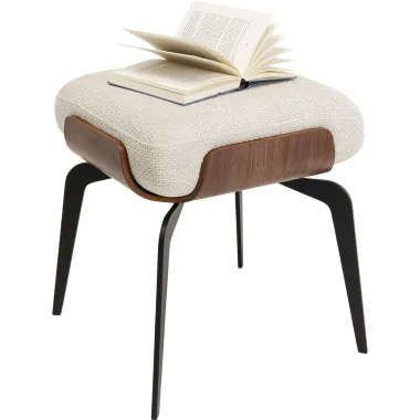 Kare Taboret tapicerowany MARC beżowy 46 x 52 x 42,5cm / 70529