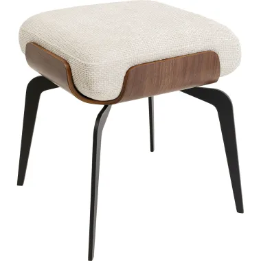 Kare Taboret tapicerowany MARC beżowy 46 x 52 x 42,5cm / 70529