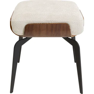 Kare Taboret tapicerowany MARC beżowy 46 x 52 x 42,5cm / 70529